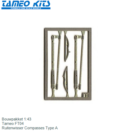 Bouwpakket 1:43 | Tameo FT04 | Ruitenwisser Compasses Type A