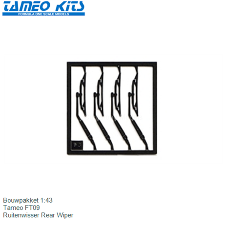 Bouwpakket 1:43 | Tameo FT09 | Ruitenwisser Rear Wiper