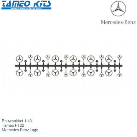 Bouwpakket 1:43 | Tameo FT22 | Mercedes Benz Logo