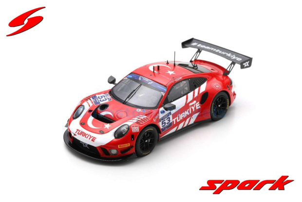 Modelauto 1:43 | Spark S6326 | Porsche 911 GT3 R | Turkiye 2022 #53 - A.Güven 
