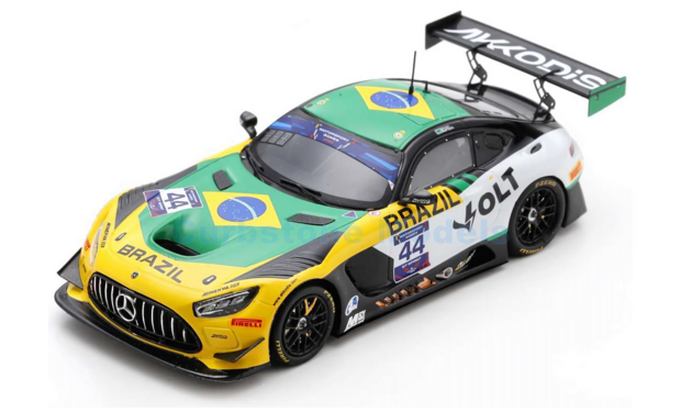 Modelauto 1:43 | Spark S6327 | Mercedes AMG GT3 | Brazil 2022 #44 - B.Baptista