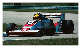 Bouwpakket 1:43 | Tameo SLK096 | Toleman Hart Hart TG183B 1984 #19 - A.Senna - J.Cecotto