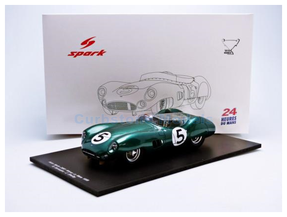Modelauto 1:18 | Spark 18LM59 | Aston Martin DBR1 Groen metallic 1959 #5 - R.Salvadori - C.Shelby