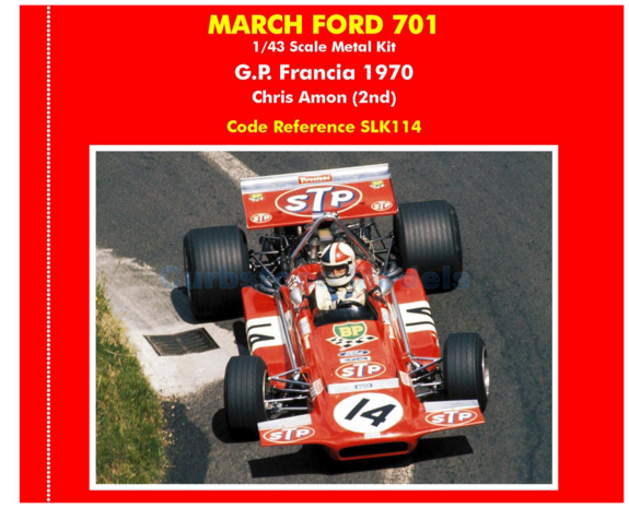 Modelauto 1:43 | Tameo SLK114 | March 701 Ford 1970 #14 - C.Amon