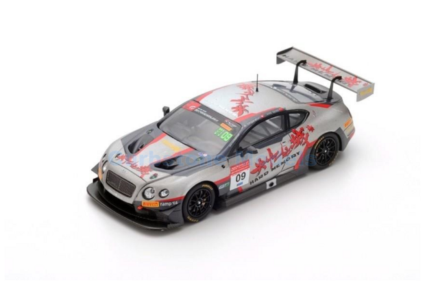 Modelauto 1:18 | Spark 18SP050 | Hard Memory Bentley Team Absolute Continental GT3 2017 #9 - A.Imperatori - H.Geng