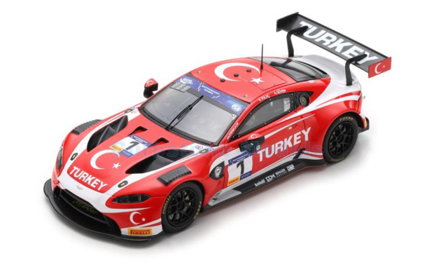 Modelauto 1:43 | Spark S6317 | Aston Martin Vantage GT3 | Motorsport Games 2019 #1 - S.Yoluç - A.Güven