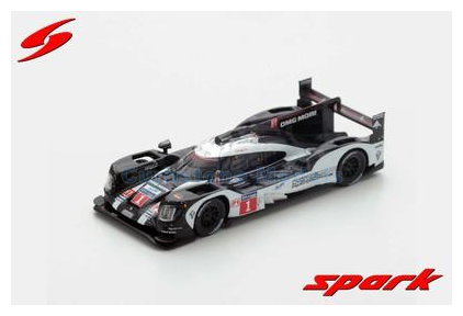 Modelauto 1:87 | Spark 87S139 | Porsche Team 919 Hybrid 2016 #1 - M.Webber - T.Bernard - B.Hartley