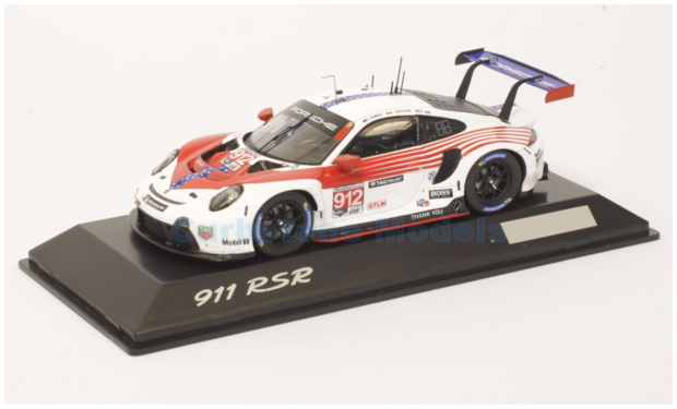 Modelauto 1:43 | Spark WAP0200110N0FW | Porsche 911 GT3 RSR IMSA Farewell 2020 #912 - L.Vanthoor - E.Bamber