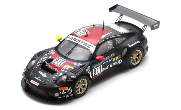 Modelauto 1:43 | Spark SB451 | Porsche 911 GT3 R | Herberth Motorsport 2021 #911 - R.Renauer - D.Allemann - A.Renauer - A.Au