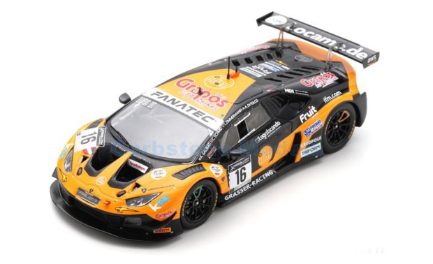 Modelauto 1:43 | Spark SB463 | Lamborghini Huracán GT3 EVO | Grasser Racing 2021 #16 - C.Schmid - T.Zimmermann - A.di Folco - 