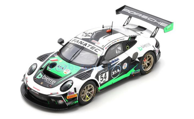 Modelauto 1:43 | Spark SB465 | Porsche 911 GT3 R | Dinamic Motorsport 2021 #54 - K.Bachler - C.Engelhart - M.Cairoli