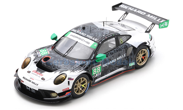 Modelauto 1:43 | Spark US292 | Porsche 911 GT3 R | Team Hardpoint EBM 2021 #88 - B.Gomes de Figueiredo - C.Nielsen - K.Legge