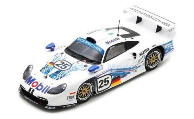 Modelauto 1:43 | Spark S9907 | Porsche AG 911 GT3 1997 #25 - T.Boutsen - H.Stuck - B.Wollek