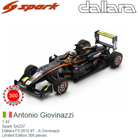 1:43 | Spark SA237 | Dallara F3 2015 #7 - A.Giovinazzi
