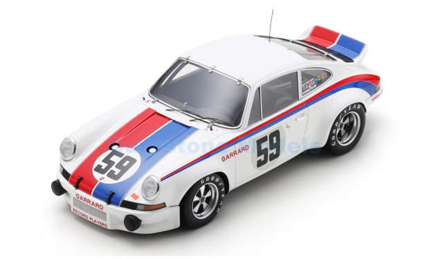 Modelauto 1:18 | Spark 18DA73 | Porsche 911 Carrera RSR | Brumos Racing 1973 #59 - P.Gregg - H.Haywood