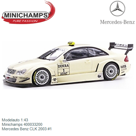 Modelauto 1:43 | Minichamps 400033200 | Mercedes Benz CLK 2003 #1