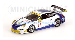 Modelauto 1:64 | Minichamps 640076473 | Porsche 911 GT3 RSR | Tafel racing 2007 #73 - D.Farnbacher - J.Tafel - I.James
