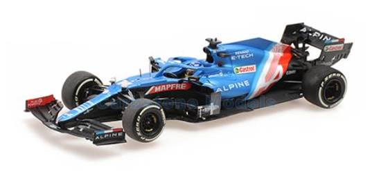 Modelauto 1:43 | Minichamps 417211214 | Alpine F1 A521 2021 - F.Alonso