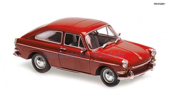 Modelauto 1:43 | Minichamps 940055321 | Volkswagen 1600 TL Rood 1966