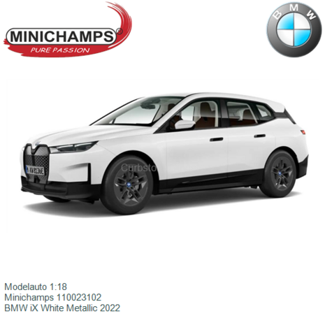 Modelauto 1:18 | Minichamps 110023102 | BMW iX White Metallic 2022