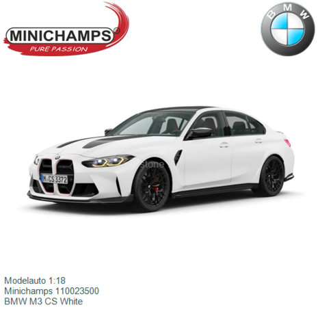 Modelauto 1:18 | Minichamps 110023500 | BMW M3 CS White