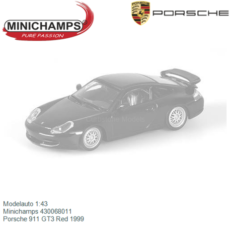 Modelauto 1:43 | Minichamps 430068011 | Porsche 911 GT3 Red 1999