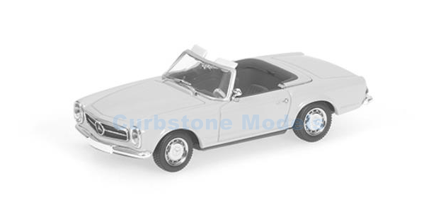 Modelauto 1:87 | Minichamps 870034032 | Mercedes Benz 280 sl light blue metallic 1968