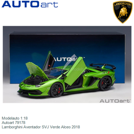 Modelauto 1:18 | Autoart 79178 | Lamborghini Aventador SVJ Verde Alceo 2018