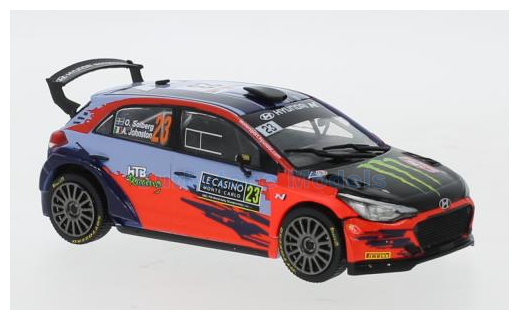 Modelauto 1:43 | IXO-Models RAM785LQ | Hyundai WRT i20 Coupé WRC 2021 #6 - A.Johnston - O.Solberg