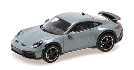 Modelauto 1:43 | Minichamps 410062071 | Porsche 911 DAKAR Metallic Green 2022