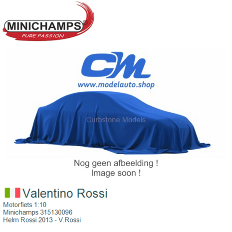 Motorfiets 1:10 | Minichamps 315130096 | Helm Rossi 2013 - V.Rossi