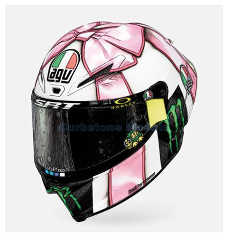 Helm 1:8 | Minichamps 399210076 | AGV Helm 2021 #46 - V.Rossi