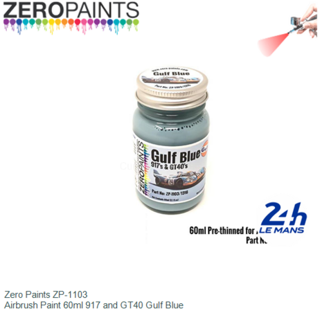  | Zero Paints ZP-1103 | Airbrush Paint 60ml 917 and GT40 Gulf Blue