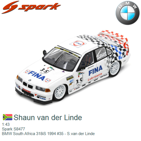 1:43 | Spark S8477 | BMW South Africa 318iS 1994 #35 - S.van der Linde