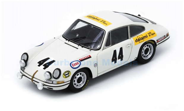 Modelauto 1:43 | Spark S9744 | Porsche 911 T | Laurent 1969 #44 - C.Laurent - J.Marche