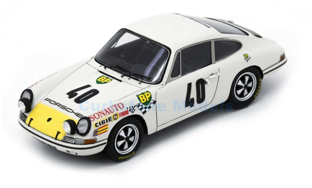Modelauto 1:43 | Spark S9743 | Porsche 911 T | Gaban 1968 #40 - G.Chasseuil - C.Ballot Léna