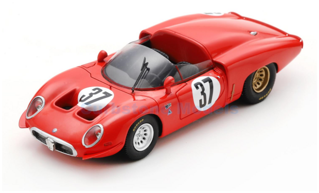 1:43 | Spark S8799 | Alfa Romeo T33 LM | Autodelta S.p.A. 1967 #37 - J.Rolland - A.De Adamich - T.Zeccoli - R.Bussinello