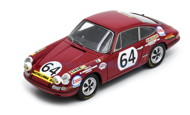 Modelauto 1:43 | Spark S4412 | Porsche 911 S | Claude Haldi / Hart Ski Racing 1970 #64 - P.Greub - J.Sage