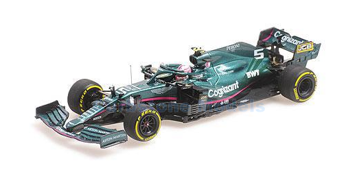 Modelauto 1:43 | Minichamps 417210105 | Aston Martin Cognizant Formula One Team AMR21 2021 #5 - S.Vettel