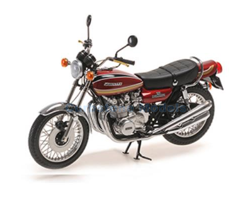 Motorfiets 1:12 | Minichamps 122164104 | Kawasaki 900 Z1 Super-4 Red Brown 1972