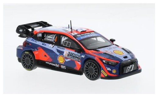 Modelauto 1:43 | IXO-Models RAM884.22 | Hyundai Shell Mobis WRT i20 N Rally 1 WRC 2023 #4 - E.Lappi - J.Ferm