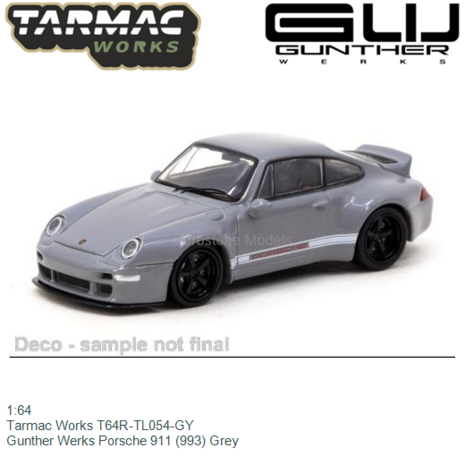 1:64 | Tarmac Works T64R-TL054-GY | Gunther Werks Porsche 911 (993) Grey