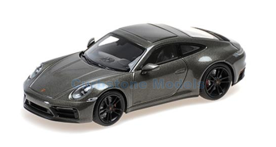 Modelauto 1:43 | Minichamps 410063001 | Porsche 911 992 Carrera 4 GTS Groen metallic 2019