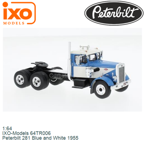 1:64 | IXO-Models 64TR006 | Peterbilt 281 Blue and White 1955