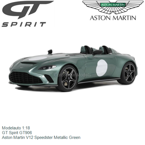 Modelauto 1:18 | GT Spirit GT906 | Aston Martin V12 Speedster Metallic Green