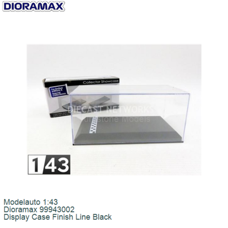 Modelauto 1:43 | Dioramax 99943002 | Display Case Finish Line Black