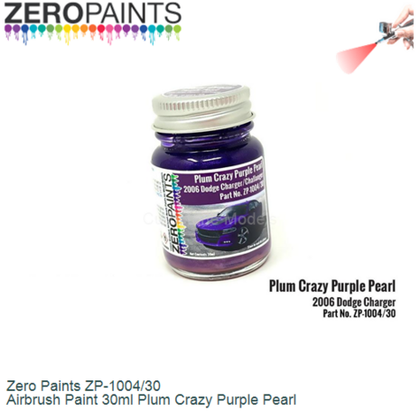  | Zero Paints ZP-1004/30 | Airbrush Paint 30ml Plum Crazy Purple Pearl