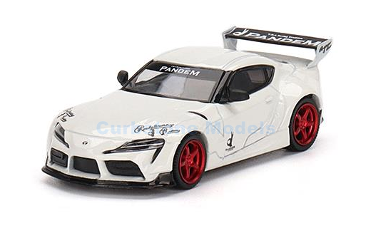 Modelauto 1:64 | MiniGT MGT00424 | Pandem Toyota GR Supra V1.0 Pearl White