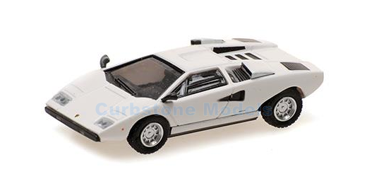 Modelauto 1:87 | Minichamps 870103122 | Lamborghini Countach LP 400 Wit 1974