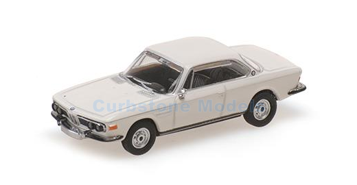 Modelauto 1:87 | Minichamps 870020024 | BMW 2800 CS Wit 1968